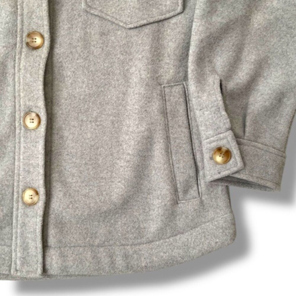 BE COOL Button-Up Jacket Shacket The Madeline Gra… - image 6